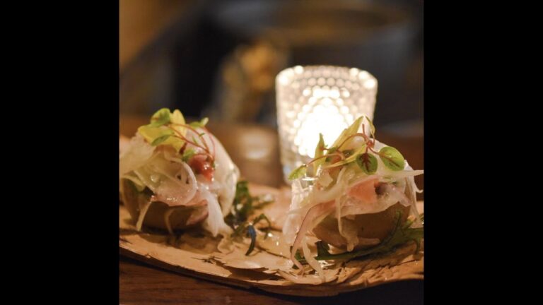 【和食Bal Takeichi】キウイと生ハムのカルパッチョ