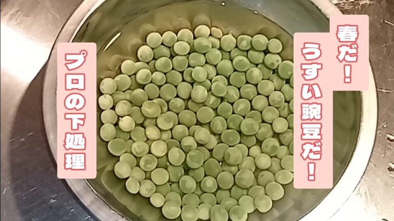春の食材！うすいえんどう！プロがしてる手早い下処理作業の紹介です！