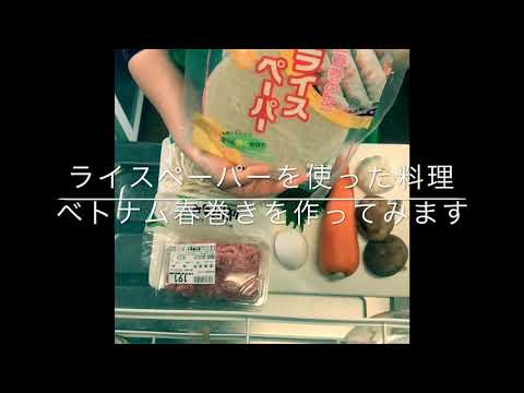 【料理編】余ったライスペーパー、そろそろ使いたい。揚げないベトナム春巻きにチャレンジ