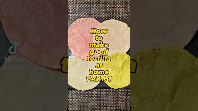 おうちタコスの際の、美味しいトルティーヤの作り方。マサハリナ(マサ粉)でトウモロコシのトルティーヤを作ります🤟