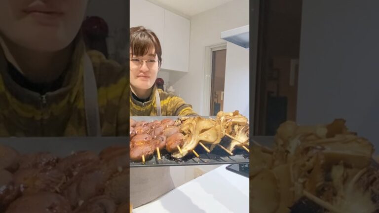 きのこ好き　きのこ串のグリル焼き　絶対美味しいシンプルな味付けでキノコの旨みがジュワッと。#ほりにしプレミアム　#とりずキッチン　#short