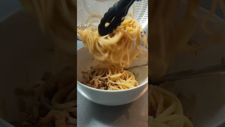 休日の #お手軽おつまみ 🍻＜キノコと納豆とソイミートのZENBヌードルパスタ＞👩‍🍳 #shorts #レシピ