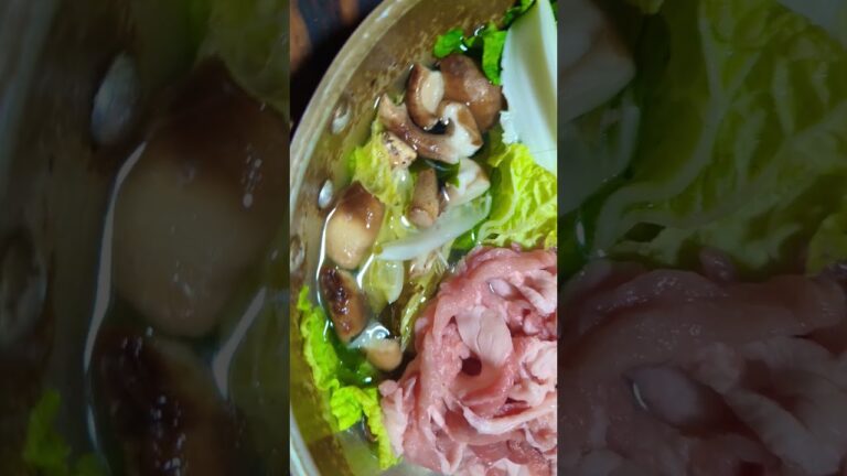 野菜たっぷりの【豚しゃぶ】