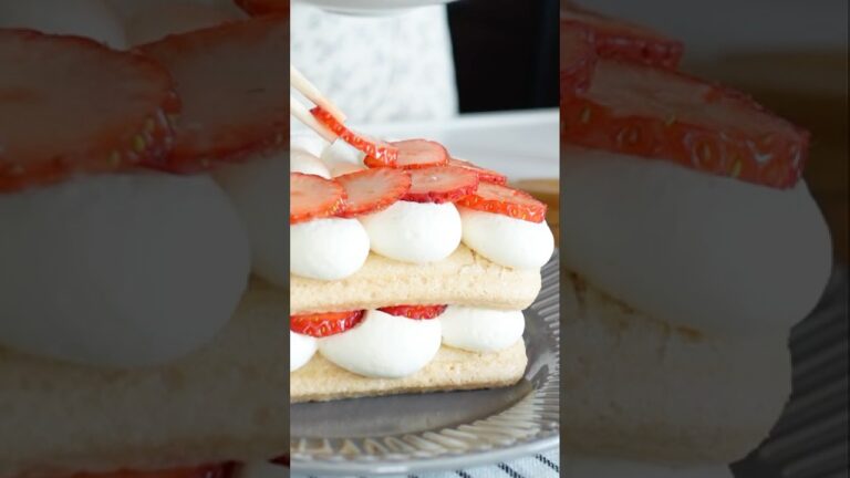 桜ティラミスの作り方🌸さくらラテの素で作る簡単レシピ｜SAKURA Tiramisu Recipe｜#Shorts