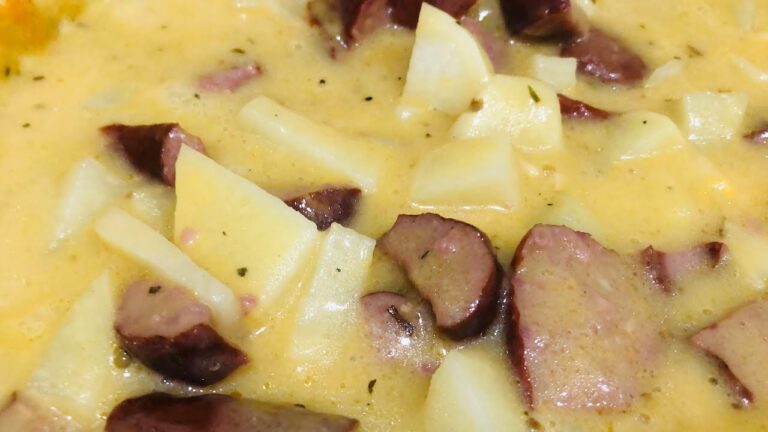 CREAMY POTATO & SAUSAGE SOUP