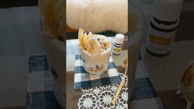「豆乳ヨーグルト＆レモンのエッセンシャルオイル」アロマレシピ