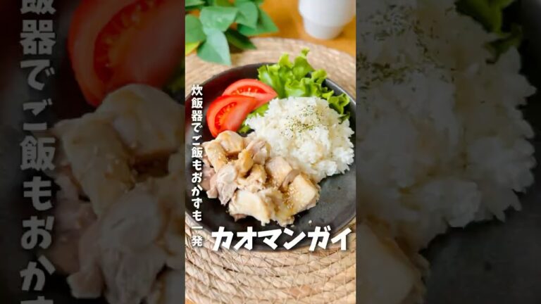 炊飯器で簡単すぎるカオマンガイ　#簡単レシピ #ズボラ飯 #料理 #炊飯器レシピ #自炊 #カオマンガイ