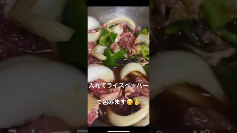 ライスペーパー餃子ダイエット(›´ω`‹ ) ヘルシー 夏バテ防止   【仲良し夫婦の料理物語】