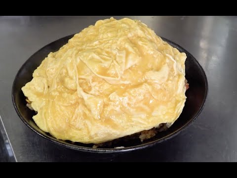【ノーカット】デカ盛りオムチャーハン！Japanese Omelette Fried rice【Tamagoyaki】