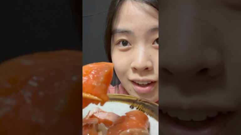 醤油漬けサーモンの切り身😋#shorts #food