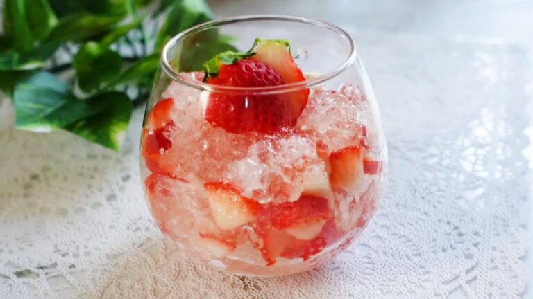 SUB)【ゼリー】材料３つ！キラキラ可愛いイチゴゼリーの作り方♪Strawberry Jelly