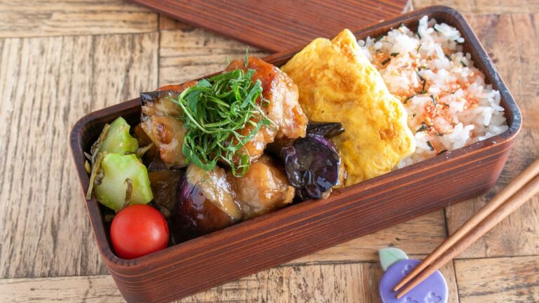 【節約弁当】「秒でなくなる！」トロトロ茄子とチキンの甘酢照り焼き弁当 #bento #1039 #ideas #Japanese