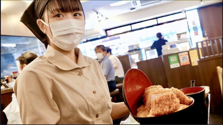 お肉屋さんの本気の厚切りカツ丼！極厚カツが次々注文されるランチラッシュに密着！