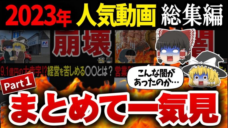 【総再生回数260万回！！】2023年人気動画まとめ！！再生回数ベスト10位～6位【総集編】【睡眠】【作業用】