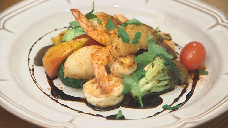 【完全版】海老と季節野菜のソテー【イケメシ：OSTERIA　RONDO】