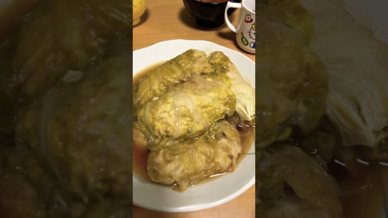 #味噌汁 #煮卵 #もやしのナムル #ポテトサラダ #ほうれん草のおひたし #カレイの煮付け #ロールキャベツ