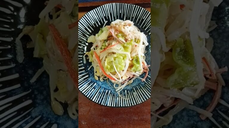 キャベツともやしの中華風簡単調理しました