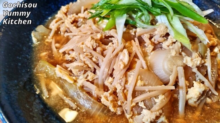 【エノキと玉ねぎの簡単レシピ】安くて簡単なのに超旨い！ご飯が止まりません！【卵とじ】