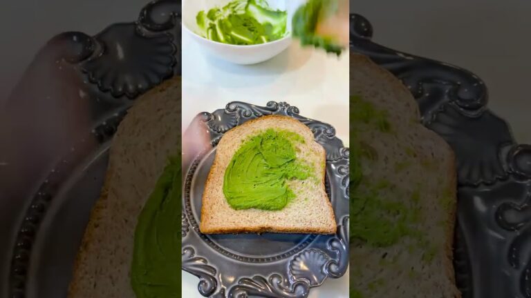 準備時間3分♡抹茶メロンパントースト