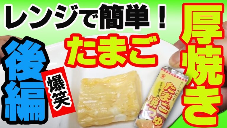 玉子焼き だし巻きたまごがレンジで簡単！ ダイソー 100均アイテムで爆速 爆笑 調理【後編】