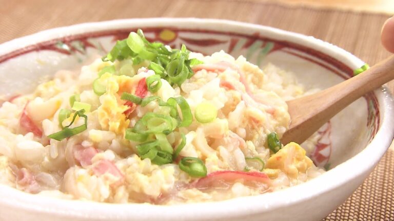いっとこ！：レンジで簡単朝食！カニ玉雑炊