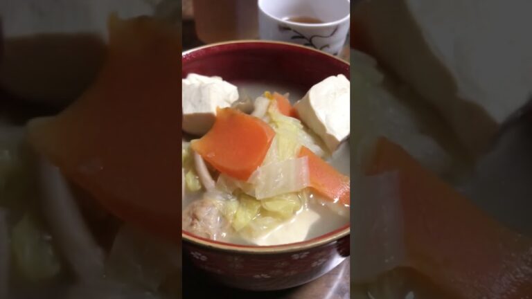 【夕食】今夜は柚子鍋