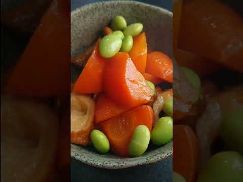 人参とごぼう巻の煮物の作り方! #shorts