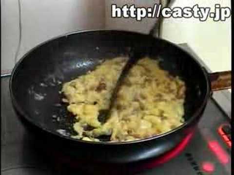 納豆オムレツ～ギョーザ風