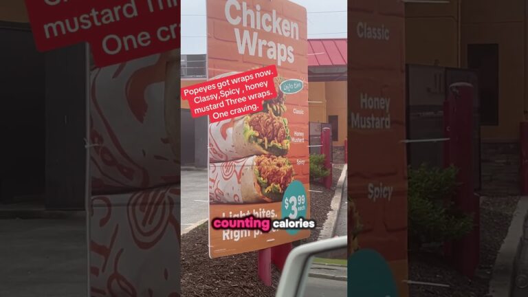 Popeyes got wraps now.Classy , Honey mustard & Spicy Three wraps. One craving. #trending #shortvideo