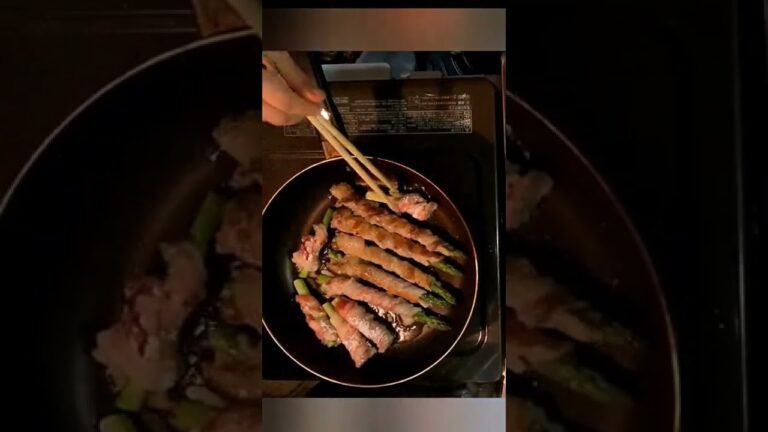 お弁当にピッタリ！！アスパラガスの肉巻きの作り方🌸⑭