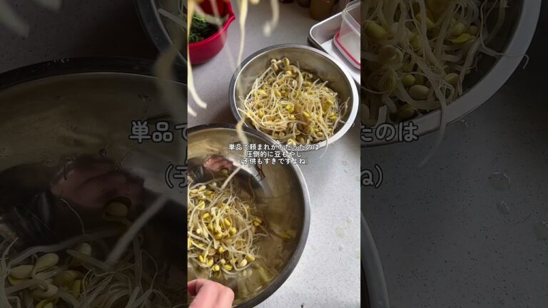 焼肉屋の豆もやしのナムル2種類を休みの日に作り置きするとおつまみに困らない #shotrs