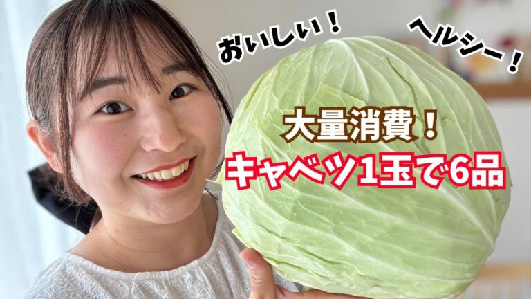 キャベツ1玉が秒で消える！少ない材料で簡単使い切りレシピ6品！作り置きにも◎