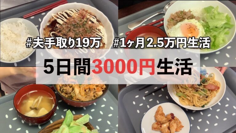 【節約】平日5日間の夜ご飯／料理vlog