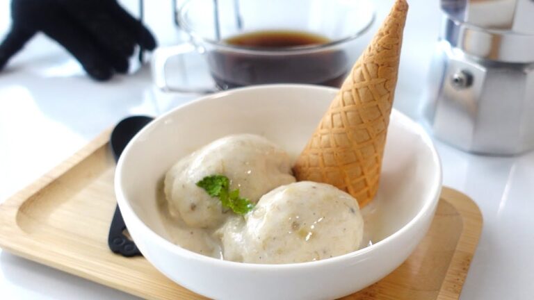 【罪悪感なしヘルシーアイス】材料4つ！バナナ・ココナツ・ヨーグルト　★Banana coconut yogurt ice cream★