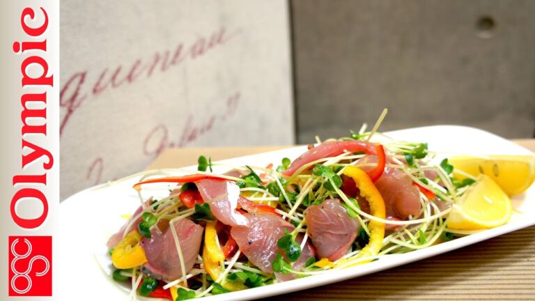 オリンピックの超簡単レシピ　いなだのカルパッチョの作り方