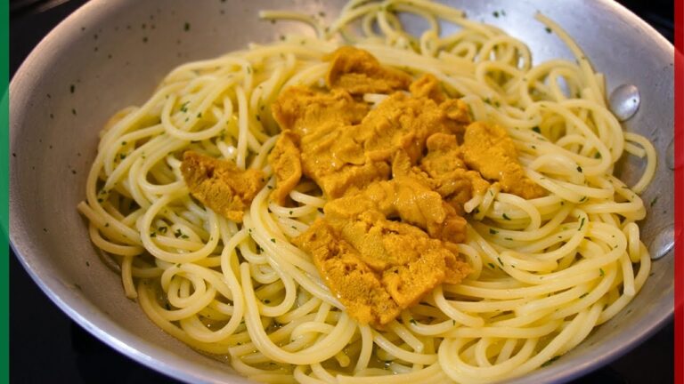 【イタリア人のウニの食べ方】生クリームは使わないウニのパスタ【Spaghetti ai ricci di mare】
