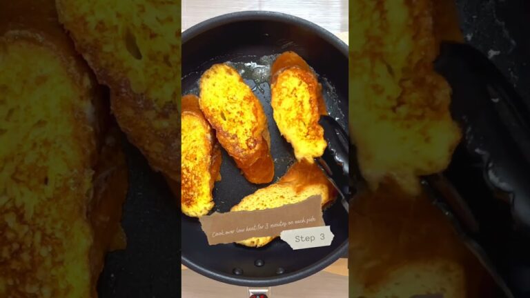 材料４つ！絶品おしゃれ朝食♪キャンプにもおすすめ♪フレンチトースト♪French toast♪#shorts