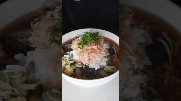 冷やし茄子そば 簡単レンチンVer