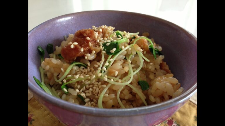 【簡単炊き込みご飯】33.青じそドレッシングと唐揚げの炊き込みご飯