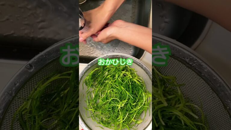 【おかひじき♪】#かんたんレシピ #おかひじき#ひじき#下処理#おきたま興農舎#野菜#珍しい野菜#初挑戦