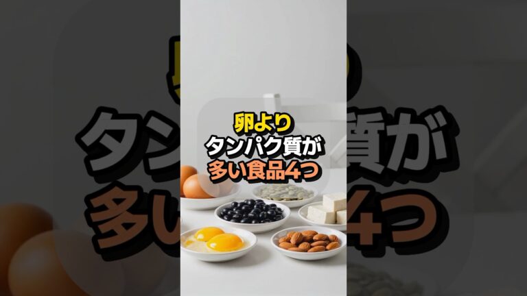 卵よりタンパク質が多い⁉ 驚きの高タンパク食品4選