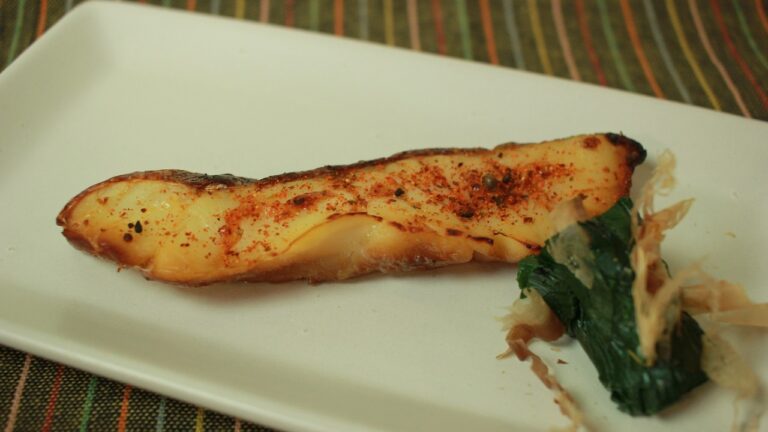 晩酌にもピッタリ！鱈の七味焼き！！