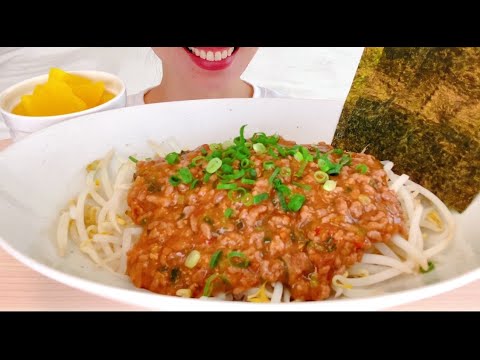 【ASMR/咀嚼音】節約＝ダイエット|シャキシャキ肉味噌もやしダイエットモッパン|먹방|【MUKBANG/Eating Sounds】