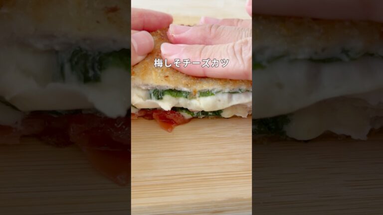 揚げない梅しそチーズカツが感動レベルの美味しさだった…！