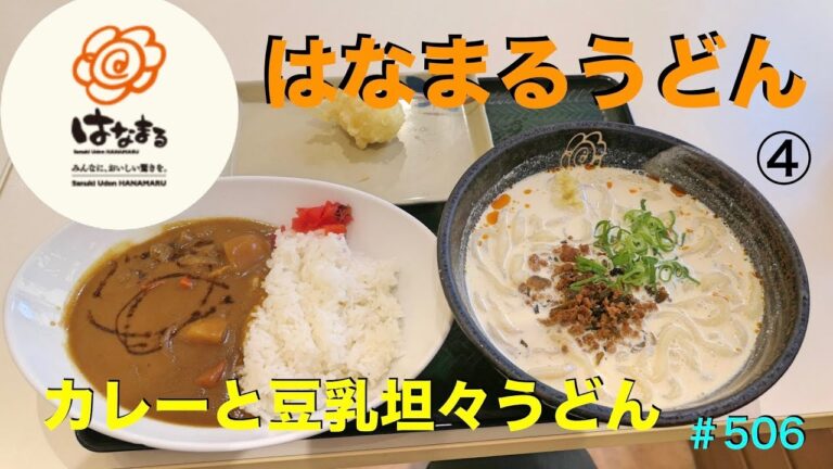 はなまるうどん④    カレーと豆乳坦々うどん【期間限定】を食す　＃506