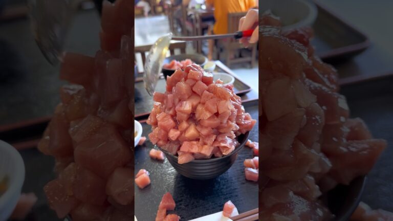 【"ストップ"と言うまで盛り続ける∞マグロ丼🐟】  #静岡 #静岡グルメ #静岡ランチ #マグロ  #japanesefood