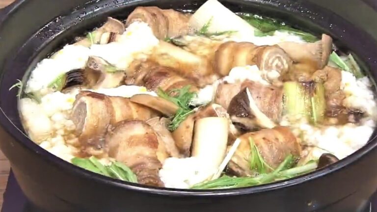 豚うず巻き鍋