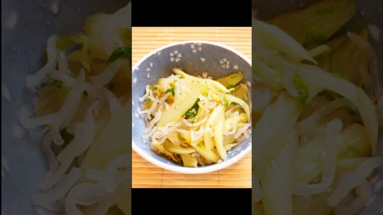 【レシピ動画】簡単作り置き♪セロリとしらたきの白だしきんぴら★ #Shorts