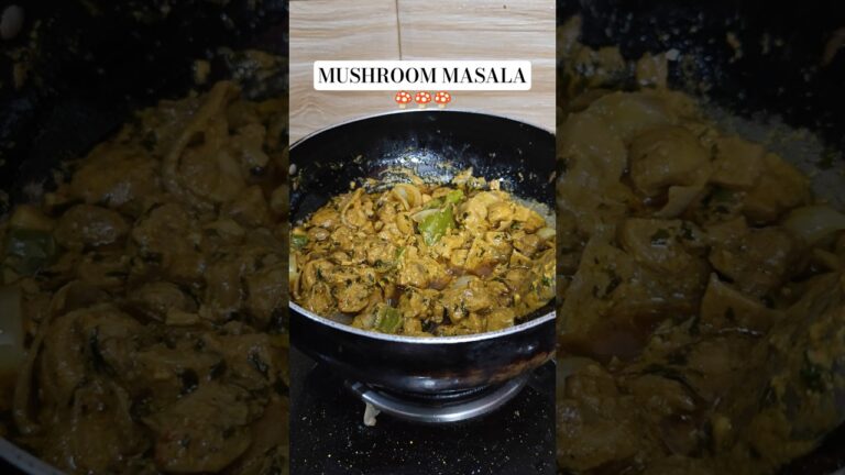 mushroom masala || mushroom dopyaja || mushroom recipe #food #cooking #recipe #foodie #fyp #shorts