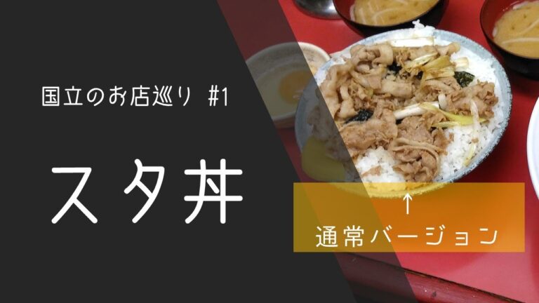 【国立巡り】2倍の量のスタ丼がとんでもなかった！！？　#1